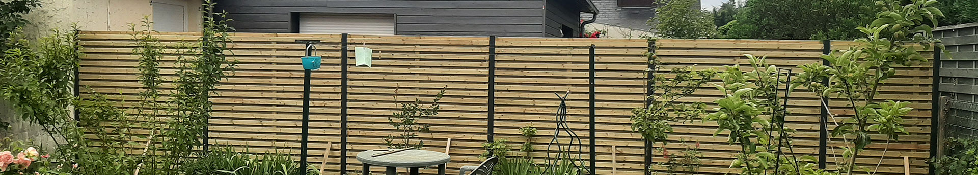 Paysagiste pose de cloture jardin espace vert Saumur